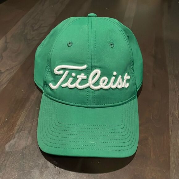 Titleist Players Performance Ball Marker Golf Cap Adjustable Adult Size Green - Picture 1 of 9